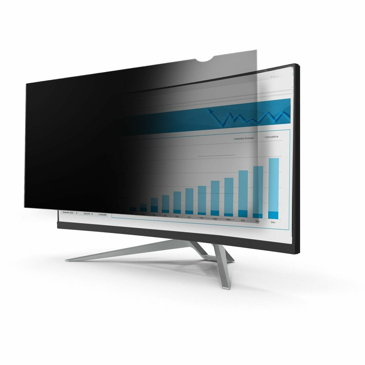 StarTech.com Monitor Privacy Screen for 34 inch Ultrawide Display, 21:9 Widescreen Computer Screen Security Filter, Blue Light Reducing — PRIVSCNMON34W