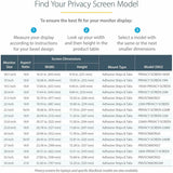 StarTech.com Monitor Privacy Screen for 34 inch Ultrawide Display, 21:9 Widescreen Computer Screen Security Filter, Blue Light Reducing — PRIVSCNMON34W