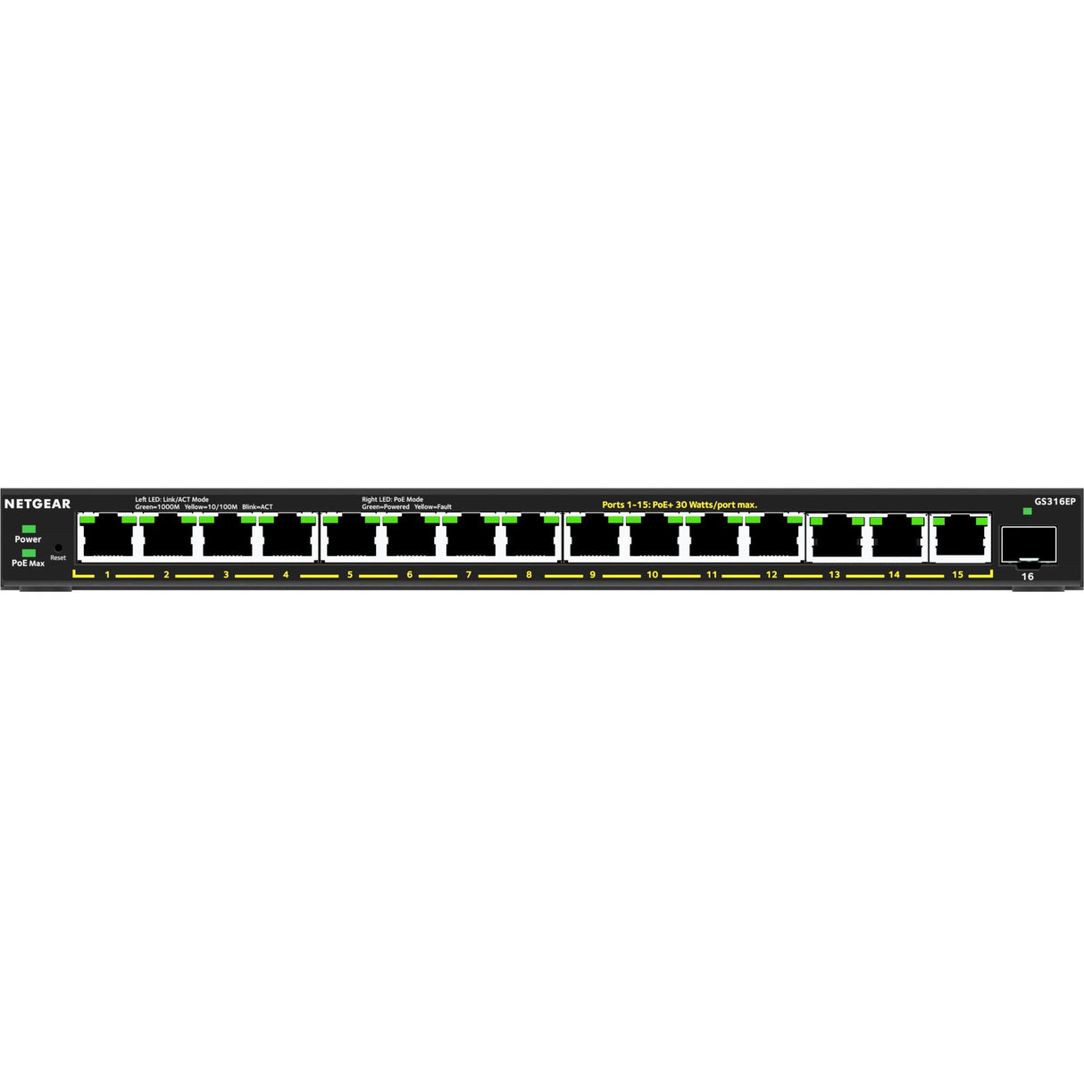 Netgear GS316EP Ethernet Switch — GS316EP-100NAS