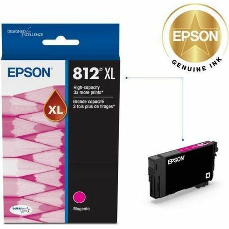 Epson T812 Original High Yield Inkjet Ink Cartridge - Magenta - 1 Each — T812XL320-S