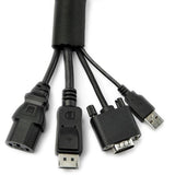 StarTech.com 15' (4.6m) Cable Management Sleeve/Wrap - Flexible Cable Manager - Expandable Coiled Cord Protector/Organizer - Trimmable — WKSTNCM2