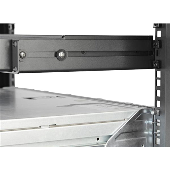 StarTech.com 1U 19" Server Rack Rails 24-36" Adjustable Depth /Universal 4 Post Network/Server/UPS Equipment Mounting Rack Mount Rail Kit — UNIRAILS1UB