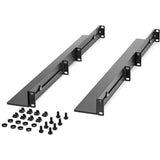 StarTech.com 1U 19" Server Rack Rails 24-36" Adjustable Depth /Universal 4 Post Network/Server/UPS Equipment Mounting Rack Mount Rail Kit — UNIRAILS1UB