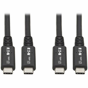 Eaton Tripp Lite Series USB4 40Gbps Cable (M/M) - USB-C, 8K 60 Hz, 100W PD Charging, Black, 31 in. (0.8 m) — U520-31N