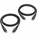 Eaton Tripp Lite Series USB4 40Gbps Cable (M/M) - USB-C, 8K 60 Hz, 100W PD Charging, Black, 31 in. (0.8 m) — U520-31N