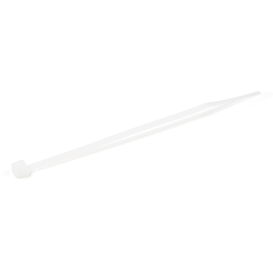 StarTech.com 4"(10cm) Cable Ties, 7/8"(22mm) Dia, 18lb(8kg) Tensile Strength, Nylon Self Locking Zip Ties, UL Listed, 1000 Pack, White — CBMZT4NK