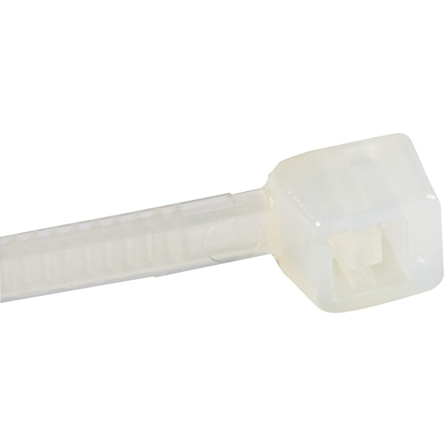 StarTech.com 4"(10cm) Cable Ties, 7/8"(22mm) Dia, 18lb(8kg) Tensile Strength, Nylon Self Locking Zip Ties, UL Listed, 1000 Pack, White — CBMZT4NK