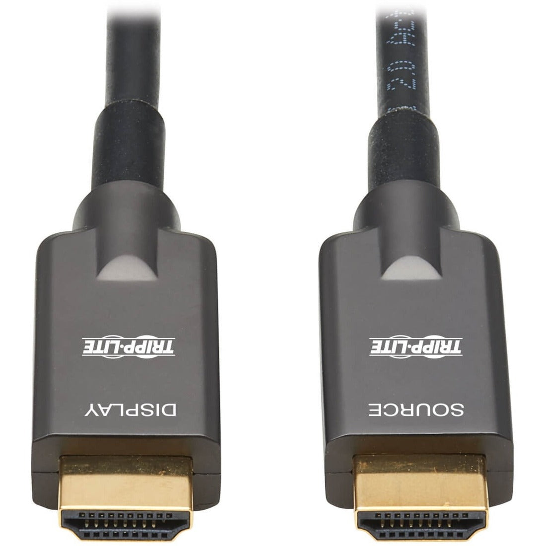 Eaton Tripp Lite Series High-Speed Armored HDMI Fiber Active Optical Cable (AOC) - 4K @ 60 Hz, HDR, 4:4:4, M/M, Black, 20 m (65 ft.) — P568FA-20M