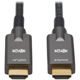 Eaton Tripp Lite Series High-Speed Armored HDMI Fiber Active Optical Cable (AOC) - 4K @ 60 Hz, HDR, 4:4:4, M/M, Black, 20 m (65 ft.) — P568FA-20M