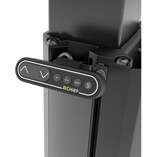 Chief Large Capacity Electric Height-Adjustable Mobile Flat Panel Cart - For Flat Panel Display - Black — LPE1U