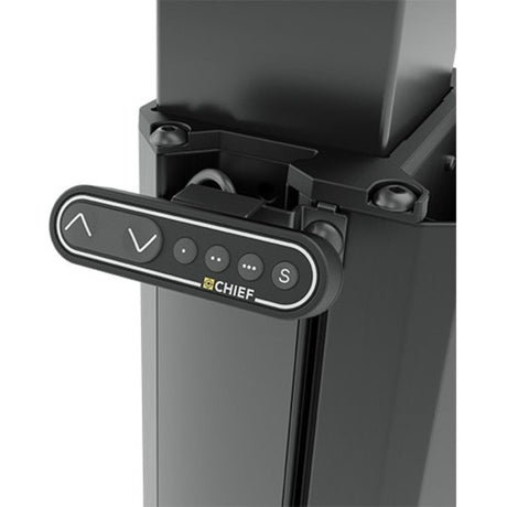 Chief Large Capacity Electric Height-Adjustable Mobile Flat Panel Cart - For Flat Panel Display - Black — LPE1U