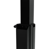 Chief Large Capacity Electric Height-Adjustable Mobile Flat Panel Cart - For Flat Panel Display - Black — LPE1U