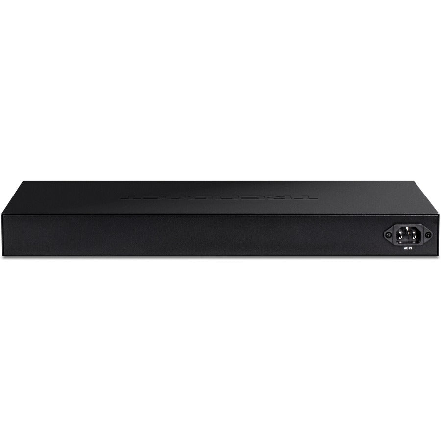 TRENDnet 28-Port Gigabit Web Smart PoE+ Switch with 24 Gigabit PoE+ Ports; TPE-30284; 4 x 10G SFP+ slots; 370W PoE power;VLAN; QoS; LACP; IPv4/IPv6 Static Routing — TPE-30284