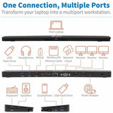 Eaton Tripp Lite Series USB-C Dock, Triple Display - 4K HDMI & DP, VGA, USB 3.x (5Gbps) and USB 2.0 Hub Ports, GbE, 100W PD Charging — U442-DOCK7D-B