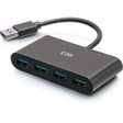 C2G 4-Port USB Hub - USB 3.0 Hub - SuperSpeed USB - 5Gbps — C2G54461