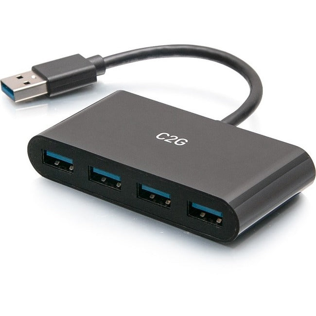 C2G 4-Port USB Hub - USB 3.0 Hub - SuperSpeed USB - 5Gbps — C2G54461