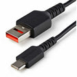 StarTech.com 3ft (1m) Secure Charging Cable, USB-A to USB-C Data Blocker Charge-Only Cable, Secure Charger Adapter Cable for Phone/Tablet — USBSCHAC1M