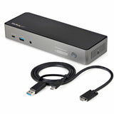 StarTech.com USB-C & USB-A Dock, Hybrid Triple Monitor Laptop Docking Station DisplayPort & HDMI 4K 60Hz/85W PD/6x USB/GbE, TAA — DK31C3HDPD