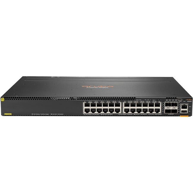 HPE 6300M 24-port 1GbE Class 4 PoE and 4-port SFP56 Switch — JL662A