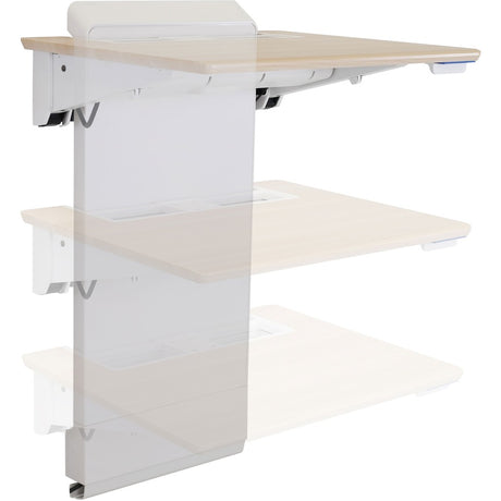 Ergotron WorkFit Elevate with Power Access (Mendota Maple) Sit-Stand Wall Desk — 24-802-S893