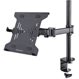 StarTech.com Laptop Desk Mount, Monitor and Laptop Arm Mount, Displays up to 34" (17.6lb/8kg), VESA Laptop Tray Arm, Clamp / Grommet — A-LAPTOP-DESK-MOUNT