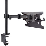StarTech.com Laptop Desk Mount, Monitor and Laptop Arm Mount, Displays up to 34" (17.6lb/8kg), VESA Laptop Tray Arm, Clamp / Grommet — A-LAPTOP-DESK-MOUNT