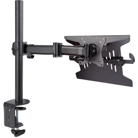 StarTech.com Laptop Desk Mount, Monitor and Laptop Arm Mount, Displays up to 34" (17.6lb/8kg), VESA Laptop Tray Arm, Clamp / Grommet — A-LAPTOP-DESK-MOUNT