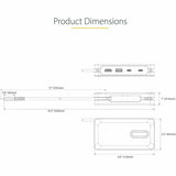 StarTech.com USB-C Multiport Adapter, 4K 60Hz HDMI (HDR), USB 3.2 Gen 2 10Gbps Hub (2xUSB-C/1xUSB-A), 100W PD Pass-Through, GbE, Mini Dock — DKT31CH2CPD3