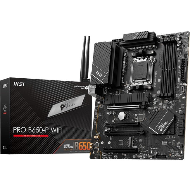 MSI B650-P WIFI Desktop Motherboard - AMD B650 Chipset - Socket AM5 - ATX — B650PWIFI