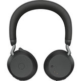 Jabra Evolve2 75 Wireless On-ear Stereo Headset - USB-C - Unified Communication - Black - Binaural - Ear-cup - 3000 cm - Bluetooth - 20 Hz to 20 kHz - MEMS Technology Microphone - Noise Cancelling — 27599-989-899