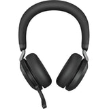 Jabra Evolve2 75 Wireless On-ear Stereo Headset - USB-C - Unified Communication - Black - Binaural - Ear-cup - 3000 cm - Bluetooth - 20 Hz to 20 kHz - MEMS Technology Microphone - Noise Cancelling — 27599-989-899