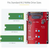 StarTech.com M.2 to U.3 Adapter, For M.2 NVMe SSDs, PCIe M.2 Drive to 2.5inch U.3 (SFF-TA-1001) Host Adapter/Converter, TAA Compliant — 1M25-U3-M2-ADAPTER