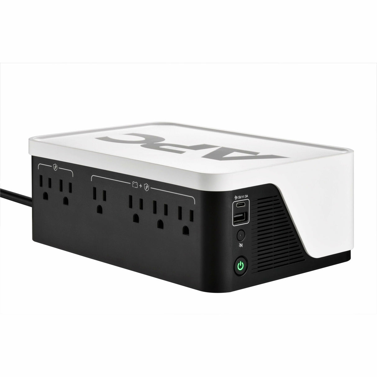 APC Back-UPS, 700VA/420W, Floor/Wall Mount, 120V, 6x NEMA 5-15R outlets, USB Type A + C Ports, Battery is not user replaceable — BE700G3