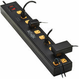 Eaton Tripp Lite Series Protect It! 10-Outlet Surge Protector with Swivel Light Bars - 5-15R Outlets, 2 USB Ports, 6 ft. (1.8 m) Cord, 1350 Joules, Black — TLP1006USB