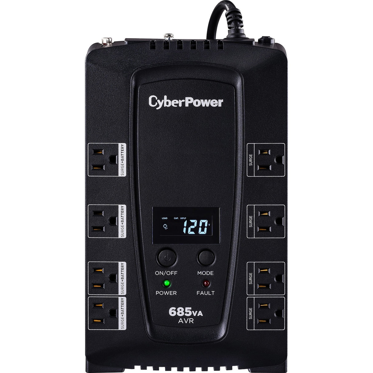 CyberPower CP685AVRLCD Intelligent LCD UPS Systems — CP685AVRLCD
