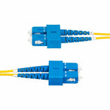 StarTech.com 5m (16.4ft) SC to SC (UPC) OS2 Single Mode Duplex Fiber Optic Cable, 9/125, 40G/100G, Low Insertion Loss, LSZH Jumper Cord — SMDOS2SCSC5M
