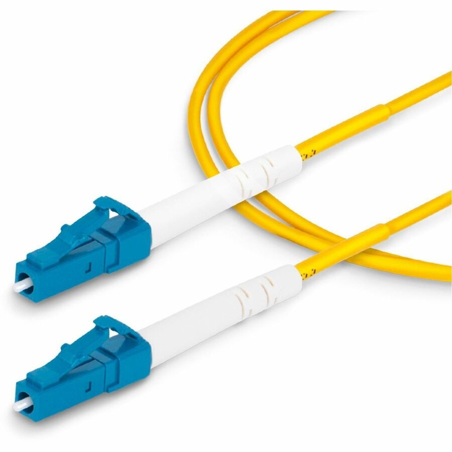 StarTech.com 10m (32.8ft) LC to LC (UPC) OS2 Single Mode Simplex Fiber Optic Cable, 9/125, 40G/100G, Low Insertion Loss, LSZH Jumper Cord — SPSMLCLC-OS2-10M