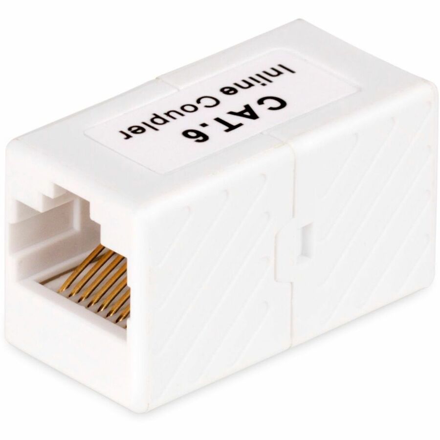 StarTech.com RJ45 Coupler, Inline Cat6 Coupler, Female to Female (F/F) T568 Connector, Unshielded Ethernet Cable Extension — IN-CAT6-COUPLER-U1