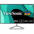 ViewSonic VX2776-4K-MHDU 27 Inch 4K UHD IPS Monitor, 65W USB C, HDR10 Content Support, Thin Bezels, HDMI and DisplayPort — VX2776-4K-MHDU