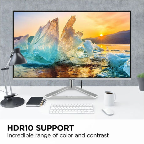 ViewSonic VX2776-4K-MHDU 27 Inch 4K UHD IPS Monitor, 65W USB C, HDR10 Content Support, Thin Bezels, HDMI and DisplayPort — VX2776-4K-MHDU