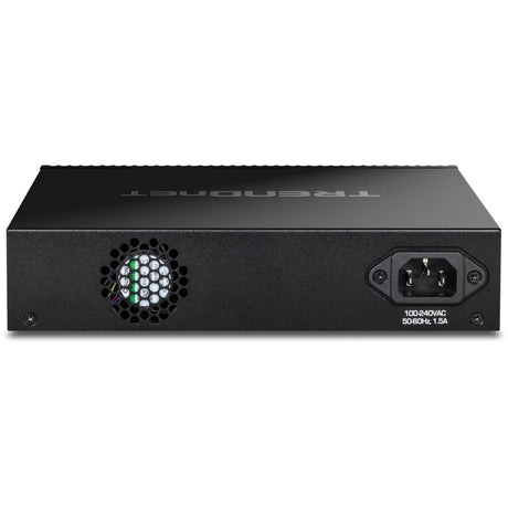 TRENDnet 12-Port 10G Layer 2 Managed SFP+ Switch, TL2-F7120, 12 x 10G SFP+ Ports, 240Gbps, Ethernet Splitter, NDAA & TAA Compliant, Lifetime Protection, Black — TL2-F7120
