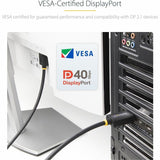 StarTech.com 3ft DisplayPort 2.1 Cable, VESA Certified DP40 DisplayPort Cable w/UHBR10/HDR/DSC 1.2a/HDCP 2.2, 8K 60Hz, DP 2.1 Cord — P4AD122-KVM-SWITCH