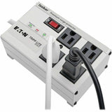 Eaton Tripp Lite Series Isobar 4-Outlet Surge Protector, 6 ft. Cord with Right-Angle Plug, 3330 Joules, Metal Housing — IBAR4