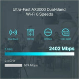 TP-Link ER706W Wi-Fi 6 IEEE 802.11 a/b/g/n/ac/ax Ethernet Wireless Router — ER706W