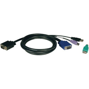 Eaton Tripp Lite Series USB/PS2 Combo Cable Kit for NetController KVM Switches B040-Series and B042-Series, 10 ft. (3.05 m) — P780-010