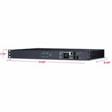 CyberPower PDU44002 Single Phase 100 - 120 VAC 20A Switched ATS PDU — PDU44002