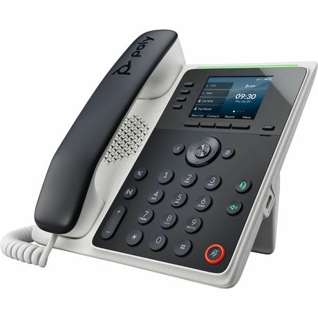 Poly Edge E220 IP Phone - Corded - Corded/Cordless - Bluetooth - 3 Multiple Conferencing - Desktop, Wall Mountable - White, Midnight Blue — 82M87AA