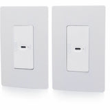 C2G Superbooster USB Camera Extender Over Cat Single Gang Wall Plate to Single Gang Wall Plate Kit — C2G54275