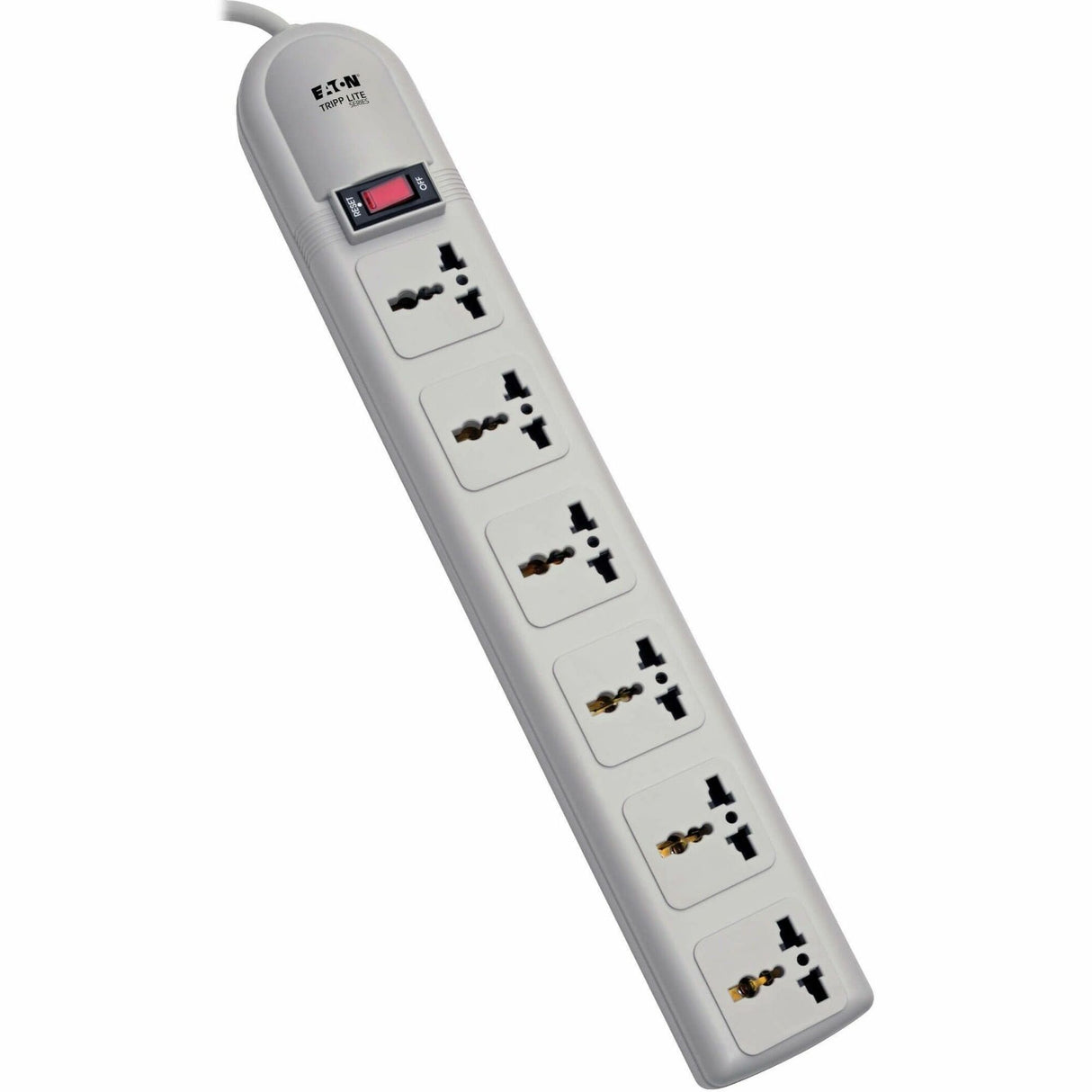 Eaton Tripp Lite Series Protect It! 230V 6-Universal Outlet Surge Protector, 1.8M Cord, German/French Plug, 750 Joules — SUPER6OMNID