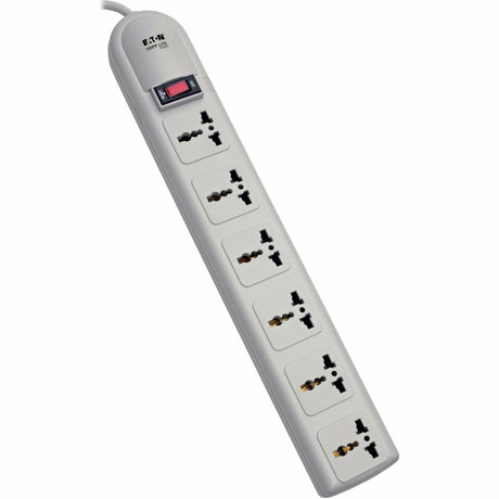 Eaton Tripp Lite Series Protect It! 230V 6-Universal Outlet Surge Protector, 1.8M Cord, German/French Plug, 750 Joules — SUPER6OMNID